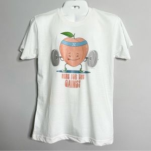 AMERICAN APPAREL 50/50 Collection Here for the Gains Graphic T-Shirt